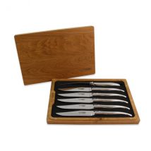 Coffret 6 couteaux Laguiole en Aubrac tout inox brillants - Couteaux du Chef - Couteaux du Chef