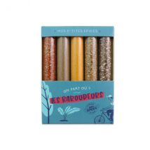 Coffret Les baroudeurs Le Monde en Tube 5 mini tubes d'épices - Couteaux du Chef