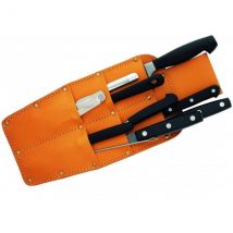 Carquois en cuir Au Nain 10 couteaux et accessoires - Couteaux du Chef - Couteaux du Chef