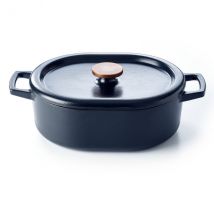 Cocotte ovale 31cm en fonte émaillée Beka Nori - Couteaux du Chef