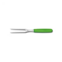 Fourchette à découper manche vert lame inox 15cm Victorinox - Couteaux du Chef