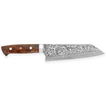 Couteau japonais modèle Bunka Takeshi Saji R2 Damas Mosaïque 18cm - Couteaux du Chef - Couteaux du Chef