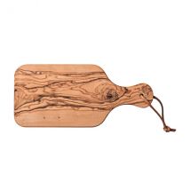 Planche à découper avec poignée et cordon Bérard en bois d'olivier - Couteaux du Chef