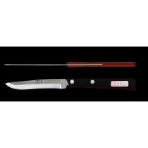 Couteau de table GÜDE Universel 10cm micro-denté manche noir/rouge - Couteaux du Chef