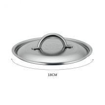 Couvercle tout inox De Buyer Prim'Appety avec poignée - Couteaux du Chef - Couteaux du Chef