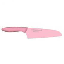 Couteau Santoku KAI Purekomachi 2, lame 16cm rose - Couteaux du Chef