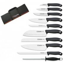 Malette de 9 couteaux EVO pour cuisiniers + fusil 3 Claveles - Couteaux du Chef