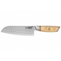 Couteau Fukito Pakka San Mai modèle Santoku 18cm - Couteaux du Chef - Couteaux du Chef