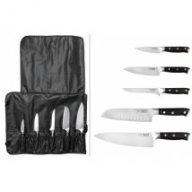 Trousse 5 couteaux de cuisine Fukito Ebène X50 - Couteaux du Chef - Couteaux du Chef