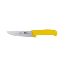 Couteau de boucher professionnel 18cm manche fibrox jaune Victorinox 5.5208.18 - Couteaux du Chef - Couteaux du Chef