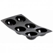 Moule silicone 6 demi-sphères De Buyer de la gamme Moul'flex - Couteaux du Chef - Couteaux du Chef