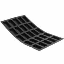 Moule silicone 25 mini financiers De Buyer de la gamme Moul'flex - Couteaux du Chef - Couteaux du Chef