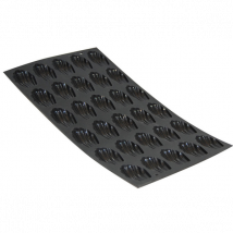 Moule 30 mini madeleines De Buyer de la gamme Moul'flex - Couteaux du Chef - Couteaux du Chef