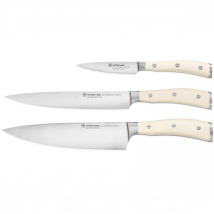 Coffret de 3 couteaux sérié Classic Ikon blanc de Wüsthof - Couteaux du Chef - Couteaux du Chef