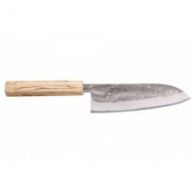 Couteau santoku japonais 16.5cm Wusaki Nakata BS2 érable - Couteaux du Chef
