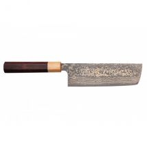 Couteau modèle nakiri japonais VG10 Gold Takeshi Saji - Couteaux du Chef - Couteaux du Chef