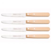 Coffret 4 couteaux de table Nogent manche en hêtre - Couteaux du Chef