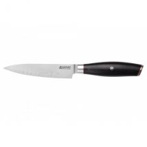 Couteau modèle universel Wusaki Fujiko Black 12cm manche en pakka - Couteaux du Chef