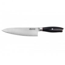 Couteau modèle chef Wusaki Fujiko Black 20cm manche en pakka - Couteaux du Chef