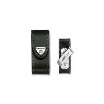 Etui cuir noir + clip pivotant Victorinox pour couteaux suisses 9,1cm - 6 à 14 pièces - Couteaux du Chef