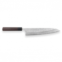 Couteau modèle Chef 24cm Fujin Yu Kurosaki damas - Couteaux du Chef