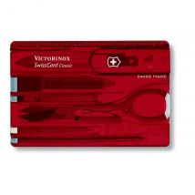 Carte SwissCard Victorinox 7 pièces rouge - Couteaux du Chef