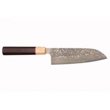 Couteau modèle santoku japonais VG10 Gold Takeshi Saji - Couteaux du Chef - Couteaux du Chef