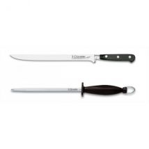 Coffret couteau à jambon et fusil à aiguiser 3 Claveles - Couteaux du Chef - Couteaux du Chef