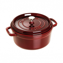 Cocotte ronde en fonte STAUB grenadine - Couteaux du Chef - Couteaux du Chef