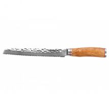 Couteau pour pains damas 10Cr Wusaki 20cm avec dents - Couteaux du Chef