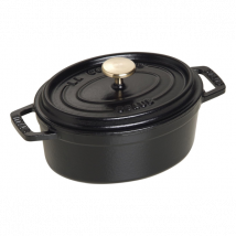 Cocotte fonte Staub ovale noir mat - Couteaux du Chef - Couteaux du Chef