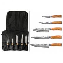 Trousse de chef 5 couteaux de cuisine Wusaki Damas VG10 - Couteaux du Chef - Couteaux du Chef