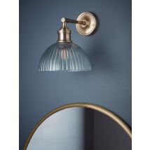 Reeded Glass Wall Light
