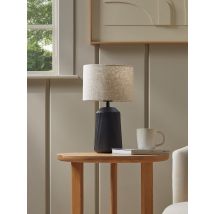 Ribbed Table Lamp - Black