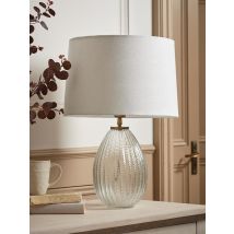 Herringbone Glass Droplet Table Lamp