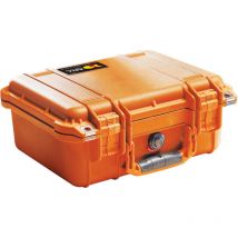 Valise Peli 1400 avec mousse prédécoupée, orange