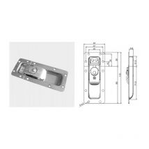 Fermeture papillon encastrable "Super Mini"