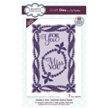 Sue Wilson Die Set Wrapped Pearls Frames & Tags Set of 7 | Background Collection