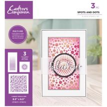 Crafter's Companion Stencil Set Spots & Dots Background set of 3 | Assorted Sizes