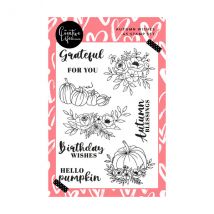 My Creative Life A5 Clear Stamp Set Watercolour Autumn Wishes by Katie Skilton | Set of 9