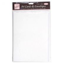 Anita's A4 Card Blanks & Envelopes White 240gsm | Pack of 4