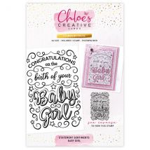 Stamps By Chloe A6 Clear Stamp Statement Sentiments Baby Girl