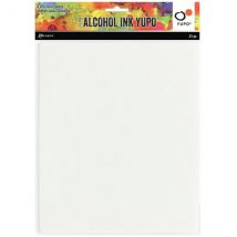 Ranger Alcohol Ink 8in x 10in White Yupo Cardstock by Tim Holtz | 25 Sheets