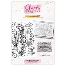 Stamps By Chloe A6 Clear Stamp Statement Sentiments Christening Day