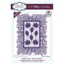 Creative Expressions Sue Wilson Craft Die Set Frames & Tags Leafy Rectangle | Set of 5