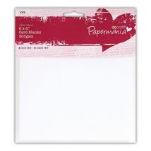 Papermania 6in x 6in White Cards and Envelopes (Pack of 10)