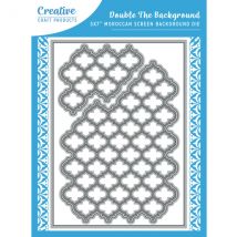Creative Craft Products 5in x 7in Die Set Double The Backgrounds Moroccan Screen | Set of 5