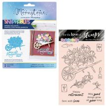 Hunkydory Moonstone Snippables Spring Delights Marvellous Wheelbarrow Stamp & Die Bundle