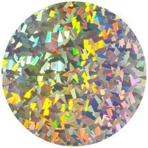 Creative Craft Products A4 Iron On HTV Heat Transfer Vinyl Sheet Holographic Icequins | Silver