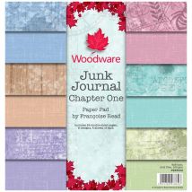 Woodware 8in x 8in Paper Pad Junk Journal Chapter 1 by Francoise Read 150gsm | 24 Sheets